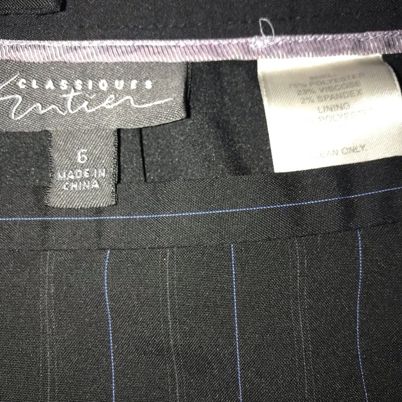 Classiques Entier skirt suit blue pinstripe size 6 - Picture 8 of 8